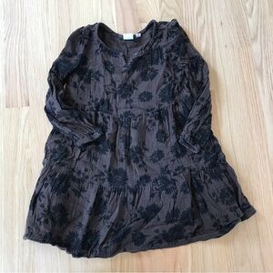 GAP Kids Gauzy Long Sleeve Tiered Dress, Sz XS